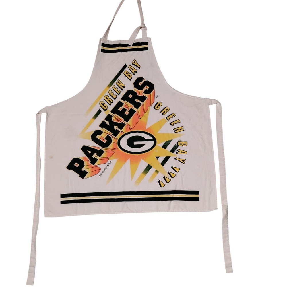 Green Bay Packers Vtg 1997 NFLP Apron Approx. 27" Wide x‎ 29" Tall - Imperfect